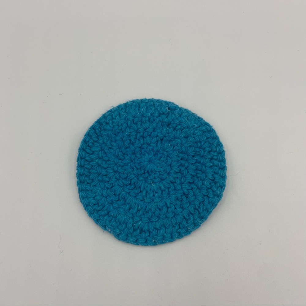 Blue Crochet Coasters set of 3 - Picture 4 of 5